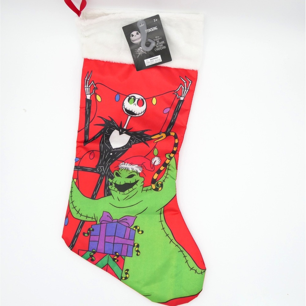 Kcare The Nightmare Before Christmas Jack Skellington Oogie Boogie 18" Stocking
